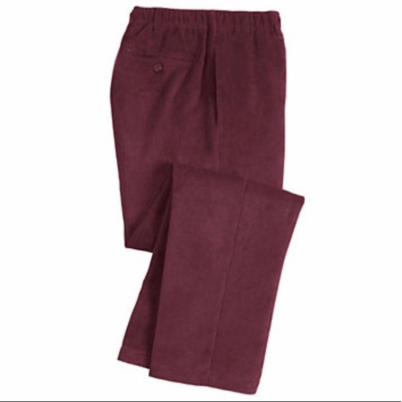 Haband Pants Nwt Habands Casual Joe Stretch Elastic Waist Corduroys